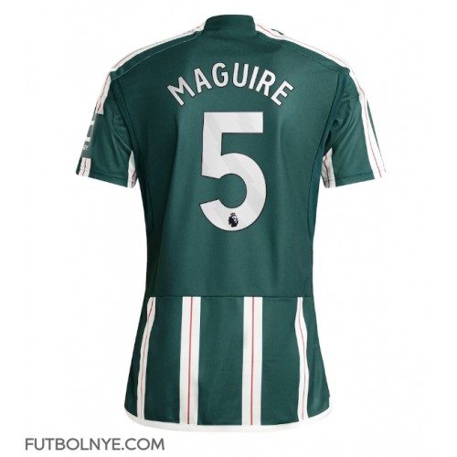 Camiseta Manchester United Harry Maguire #5 Visitante Equipación 2023-24 manga corta
